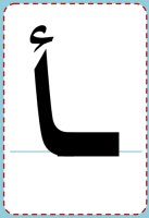 The Arabic letters different positions: Initial, Medial and Final