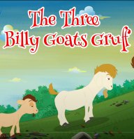 The three billy goats gruff story in Arabic
