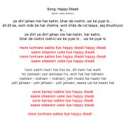 Hindi songs - Diwali song