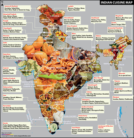 Indian Cuisine Map