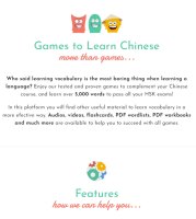 Games Learn Chinese website