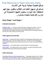Free online resources to teach and learn Arabic