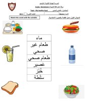 Interactive worksheet - My healthy food