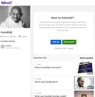 Kahoot - About Gandhi ji