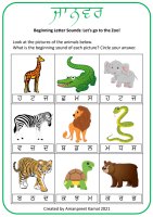 Beginning Letter Sounds: Let's go to the Zoo!