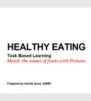 Healthy Eating Resource Pack - 2 (PPT of Fruits, Vegetables & Spices)